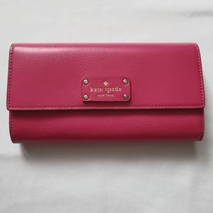 Kate Spade Jean Wellesley Leather Wallet - Sweetheart Pink